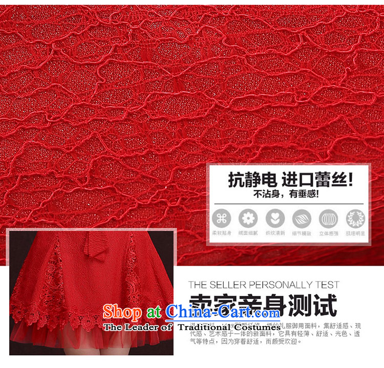 Qing Hua yarn new dresses 2015 Summer sexy V-Neck shoulder Korean word bride bows services RED M picture, prices, brand platters! The elections are supplied in the national character of distribution, so action, buy now enjoy more preferential! As soon as possible.