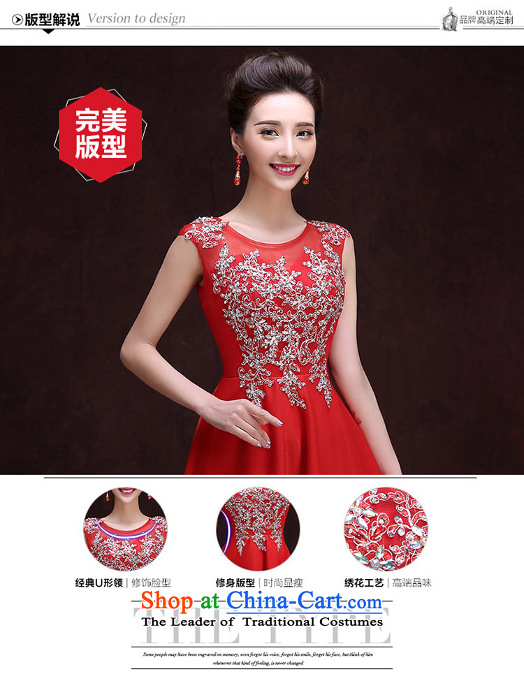 Qing Hua yarn new dress the Word 2015 round-neck collar shoulder stylish embroidered long bride red bows services RED M picture, prices, brand platters! The elections are supplied in the national character of distribution, so action, buy now enjoy more preferential! As soon as possible.
