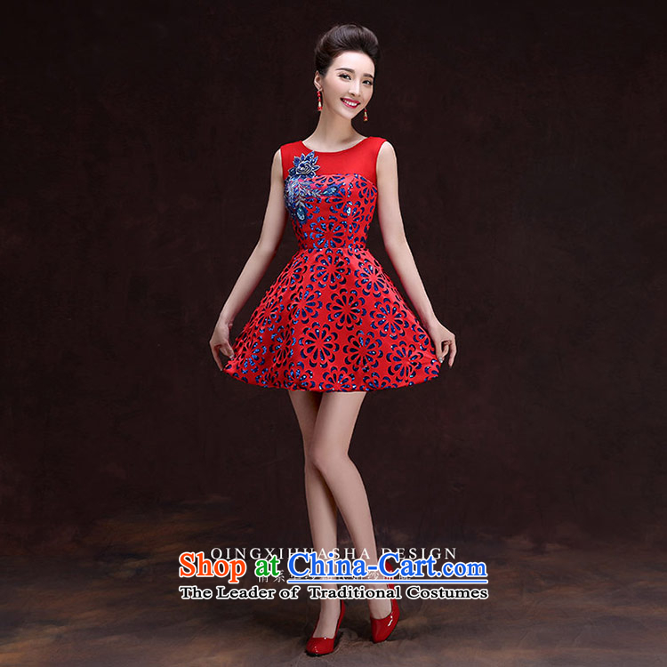 Qing Hua yarn new dress of autumn and winter 2015 skirt the word elegant shoulder straps and skinny dress brides Sau San Video Services Red XXL toasting champagne picture, prices, brand platters! The elections are supplied in the national character of distribution, so action, buy now enjoy more preferential! As soon as possible.