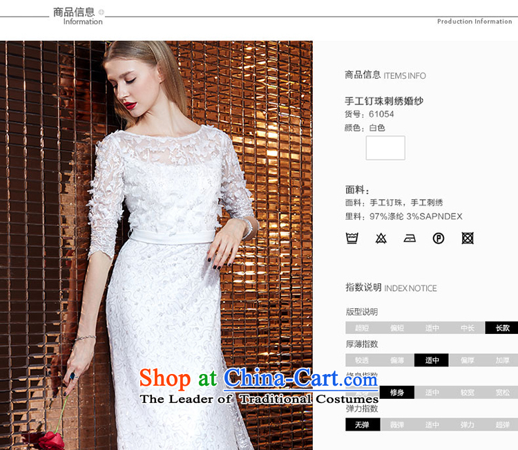 Yi Ge lire aristocratic temperament heavy industry in embroidery cuff round-neck collar snowflake woven stereo flowers dresses banquet dress skirt evening dress white 61054 M picture, prices, brand platters! The elections are supplied in the national character of distribution, so action, buy now enjoy more preferential! As soon as possible.