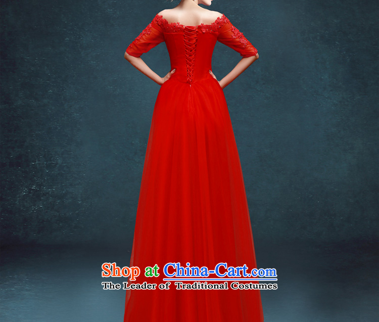 Each high toasting champagne bride services Connie stylish 2015 new word wedding dress shoulder long red dress female red banquet tailored does not allow for pictures, prices, brand platters! The elections are supplied in the national character of distribution, so action, buy now enjoy more preferential! As soon as possible.