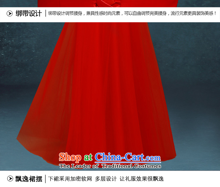 Each high toasting champagne bride services Connie stylish 2015 new word wedding dress shoulder long red dress female red banquet tailored does not allow for pictures, prices, brand platters! The elections are supplied in the national character of distribution, so action, buy now enjoy more preferential! As soon as possible.