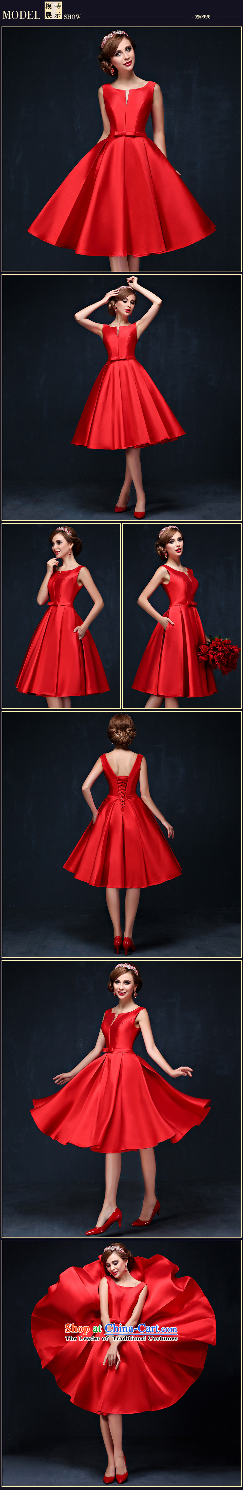 The bride dress bows services new Korean Red shoulders short of marriages bows services video thin red dress banquet PUERTORRICANS waist 2.0) Picture, prices, brand platters! The elections are supplied in the national character of distribution, so action, buy now enjoy more preferential! As soon as possible.