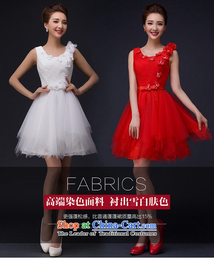 Qing Hua yarn wedding dresses 2015 new word of autumn and winter flower shoulder round-neck collar diamond gauze small dress short skirt White M picture, prices, brand platters! The elections are supplied in the national character of distribution, so action, buy now enjoy more preferential! As soon as possible.