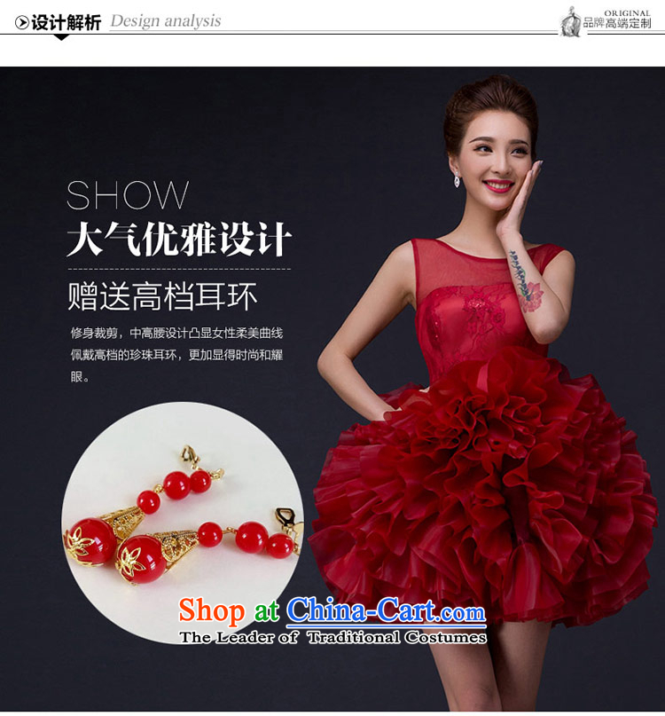 Qing Hua yarn wedding dresses 2015 new word of autumn and winter shoulder wine red marriage bride bon bon skirt small dress wine red s picture, prices, brand platters! The elections are supplied in the national character of distribution, so action, buy now enjoy more preferential! As soon as possible.