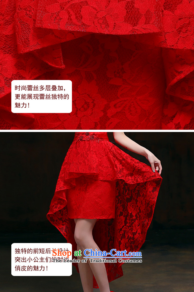 Pure Love bamboo yarn 2015 new red bride wedding dress long evening dresses evening drink service red shoulders dress RED M pictures Sau San, prices, brand platters! The elections are supplied in the national character of distribution, so action, buy now enjoy more preferential! As soon as possible.