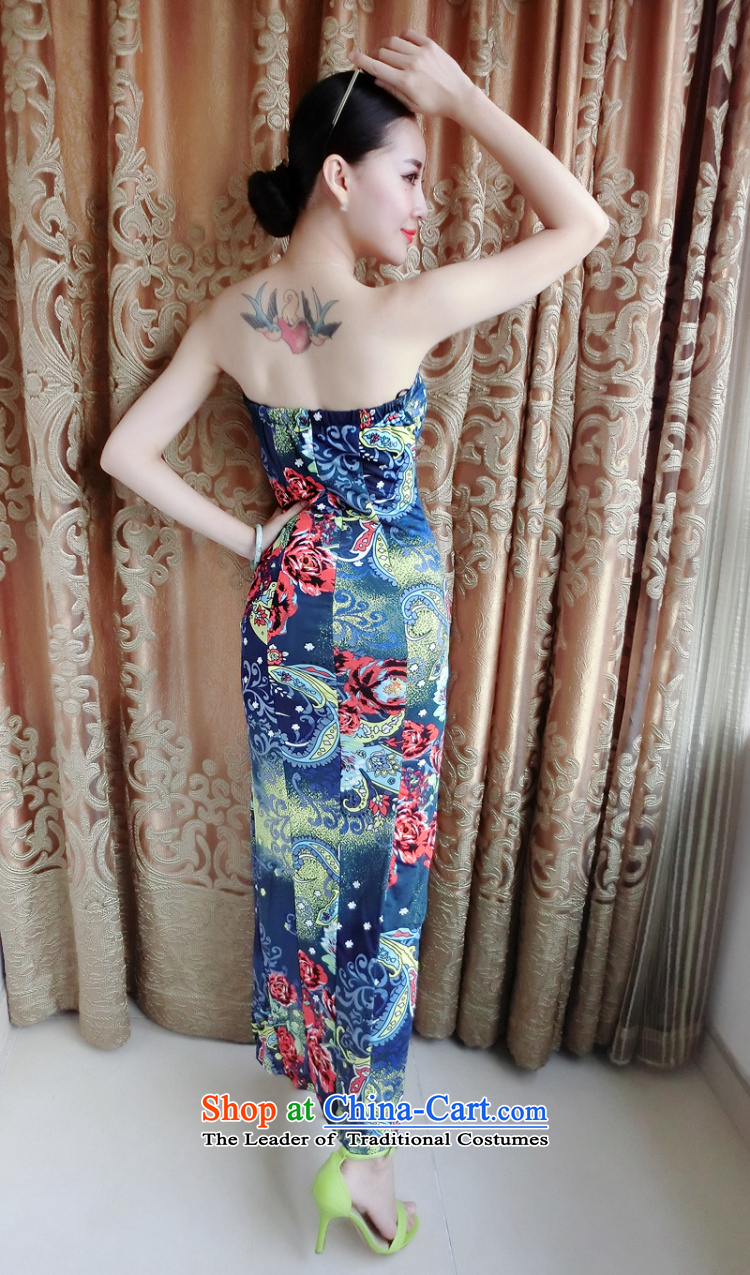 2015 Summer New Western Wind Flower small lapel retro high on the forklift truck wrapped chest long skirt dresses picture color M pictures 3312, prices, brand platters! The elections are supplied in the national character of distribution, so action, buy now enjoy more preferential! As soon as possible.