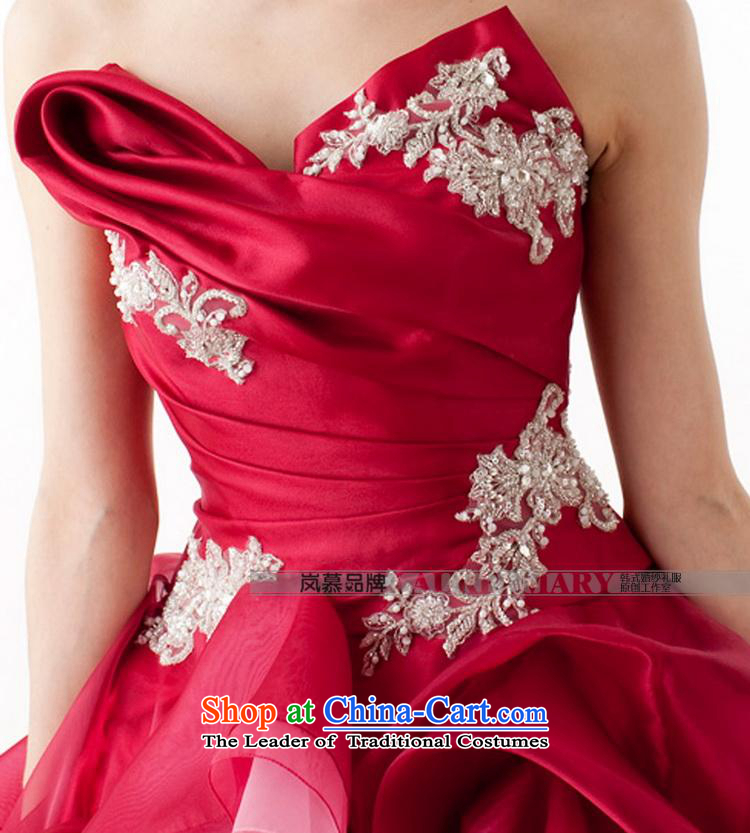 The sponsors of the original design of 2015 wrapped chest bon bon skirt multi-tier bridal dresses ceremony will dress as shown in dark red custom size pictures, prices, brand platters! The elections are supplied in the national character of distribution, so action, buy now enjoy more preferential! As soon as possible.
