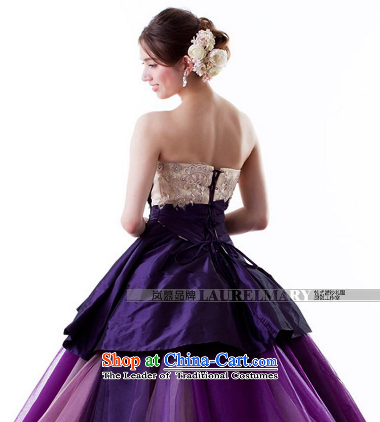 The sponsors of the original design of large 2015 bon bon skirt tail purple bridal dresses ceremony dress will figure purple custom size pictures, prices, brand platters! The elections are supplied in the national character of distribution, so action, buy now enjoy more preferential! As soon as possible.