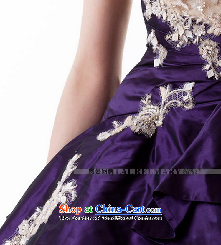 The sponsors of the original design of large 2015 bon bon skirt tail purple bridal dresses ceremony dress will figure purple custom size pictures, prices, brand platters! The elections are supplied in the national character of distribution, so action, buy now enjoy more preferential! As soon as possible.