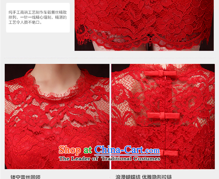 Jacob Chan Bridal Services wedding dress the bows door onto the spring and summer of 2015, the major new long-sleeved red lace bow tie betrothal women's dresses red S picture, prices, brand platters! The elections are supplied in the national character of distribution, so action, buy now enjoy more preferential! As soon as possible.