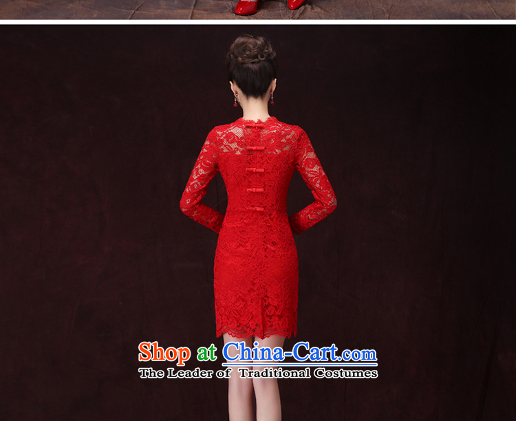 Jacob Chan Bridal Services wedding dress the bows door onto the spring and summer of 2015, the major new long-sleeved red lace bow tie betrothal women's dresses red S picture, prices, brand platters! The elections are supplied in the national character of distribution, so action, buy now enjoy more preferential! As soon as possible.