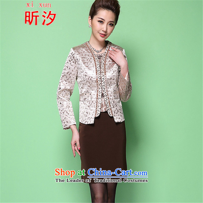 The litany of desingnhotels  wedding dresses Mother & replace dresses Kit 2015 Spring New Middle-aged Korean version of large numbers of ladies #6368 enamels lattice Xl(170/92a), Xin Xi Zhi Xun (xi) , , , shopping on the Internet