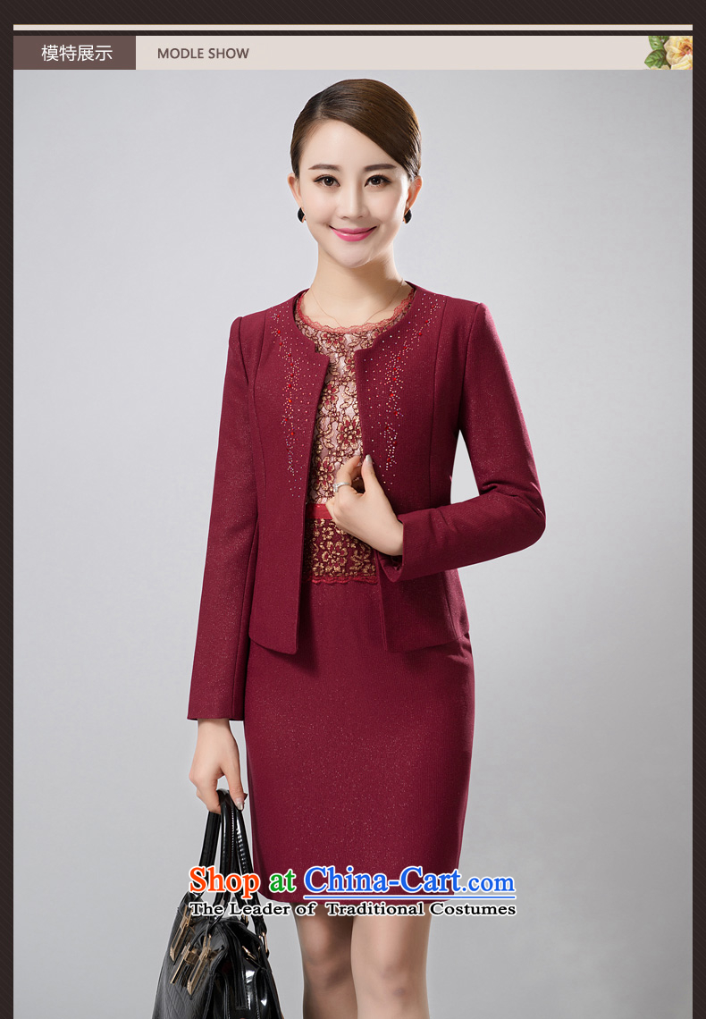 Xin Xi Zhi  & wedding package install MOM two kits spring 2015 middle-aged jacket wedding dresses #6387 Women's Maroon XL Photo, prices, brand platters! The elections are supplied in the national character of distribution, so action, buy now enjoy more preferential! As soon as possible.