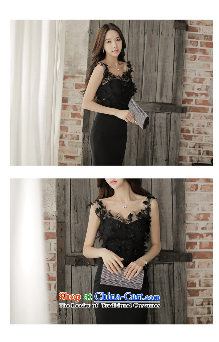 Xin Xi Zhi  &2015 new sexy beauty stitching Mesh embroidered dress banquet dress temperament package and dresses #769 Black (two kit) XL Photo, prices, brand platters! The elections are supplied in the national character of distribution, so action, buy now enjoy more preferential! As soon as possible.