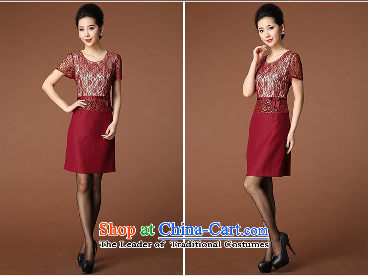 The litany of desingnhotels  wedding ceremony older large &2015 Code women's mother kit two short-sleeved dresses #6398 red 3XL picture, prices, brand platters! The elections are supplied in the national character of distribution, so action, buy now enjoy more preferential! As soon as possible.