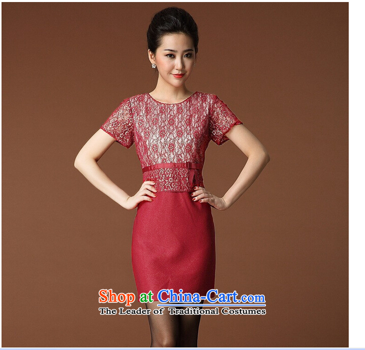 The litany of desingnhotels  wedding ceremony older large &2015 Code women's mother loaded short-sleeved dresses #6399 red L picture, prices, brand platters! The elections are supplied in the national character of distribution, so action, buy now enjoy more preferential! As soon as possible.