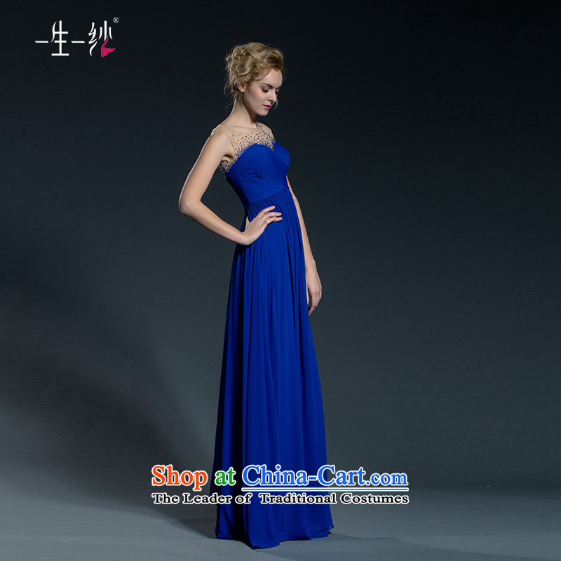 One of the persons chairing the blue dress female banquet evening dresses long 2015 new bows services fall larger 402401386  30 day blue 165/90A pre-sale, a Lifetime yarn , , , shopping on the Internet
