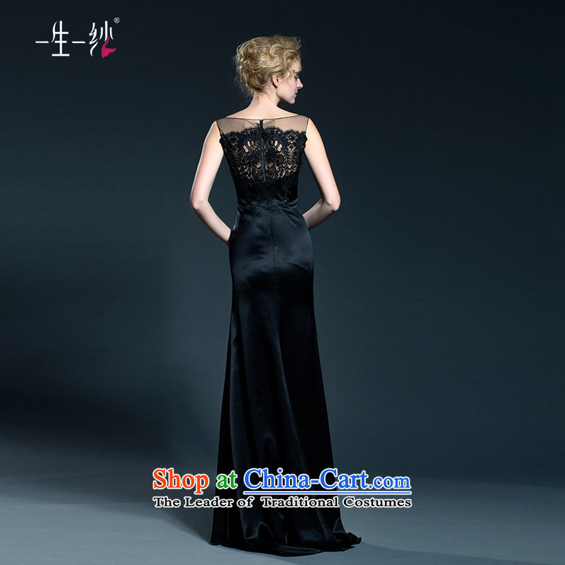 A lifetime of evening dresses 2015 Ms. new black dress Sau San Car Show model dress 402401303 170/92A black thirtieth day pre-sale, a Lifetime yarn , , , shopping on the Internet