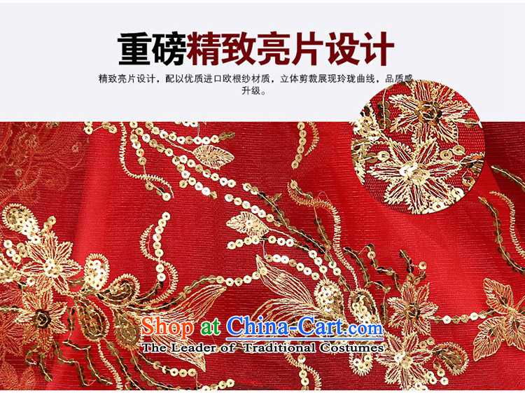 The new bride red dress before marriage dress after short legs frockcoat Sau San lace dress into wine red XXXL dress photo, prices, brand platters! The elections are supplied in the national character of distribution, so action, buy now enjoy more preferential! As soon as possible.