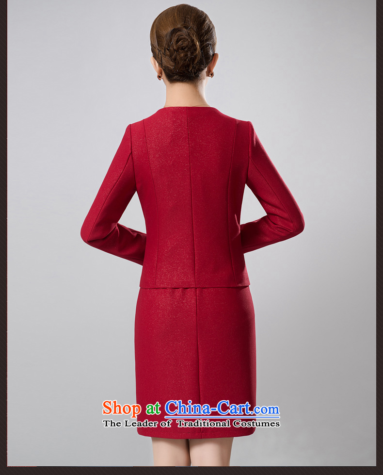 Michelle Gellar Lin's wedding package install MOM 2015 two kits of spring and summer load middle-aged jacket wedding dresses #6387 Women's Maroon 4XL Photo, prices, brand platters! The elections are supplied in the national character of distribution, so action, buy now enjoy more preferential! As soon as possible.