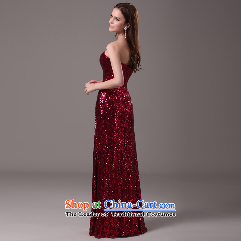 Ball lily/ Lily Dance 2015 high toasting champagne evening dress uniform banquet long summer will dress S, Lily Dance (ball lily shopping on the Internet has been pressed.)