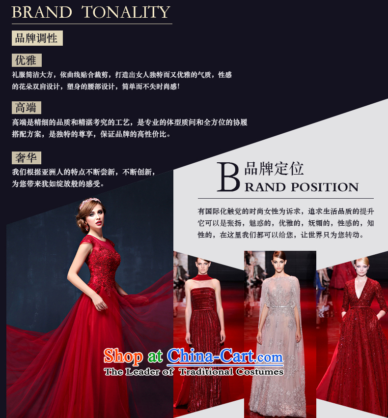 The bride services 2015 Summer bows new Korean shoulders wine red video thin banquet long marriage evening dress dark red XL( waist 2.3) Picture, prices, brand platters! The elections are supplied in the national character of distribution, so action, buy now enjoy more preferential! As soon as possible.
