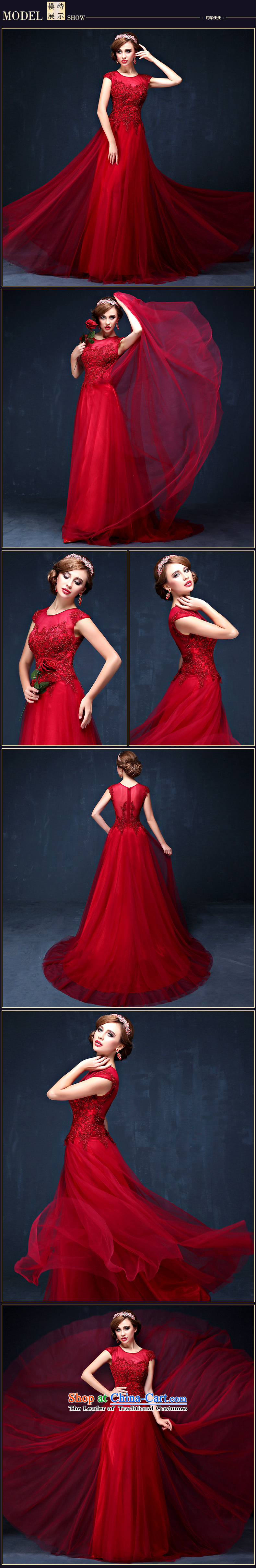 The bride services 2015 Summer bows new Korean shoulders wine red video thin banquet long marriage evening dress dark red XL( waist 2.3) Picture, prices, brand platters! The elections are supplied in the national character of distribution, so action, buy now enjoy more preferential! As soon as possible.