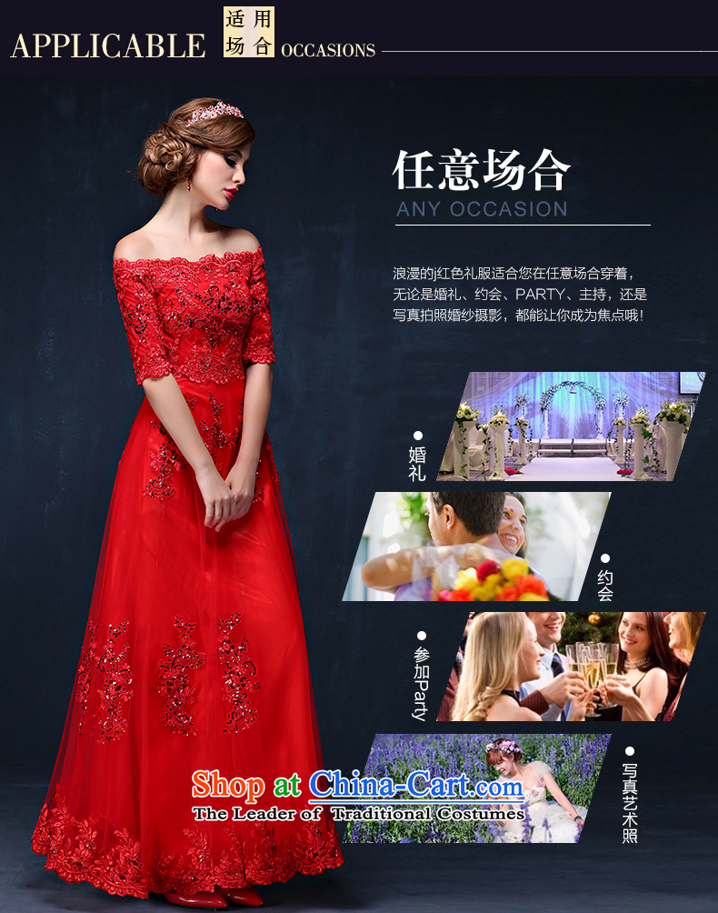 The bride dress bows services new spring and summer 2015 new lace a field in red sleeved video shoulder thin bride long service RED M waistline bows 2.1) Picture, prices, brand platters! The elections are supplied in the national character of distribution, so action, buy now enjoy more preferential! As soon as possible.
