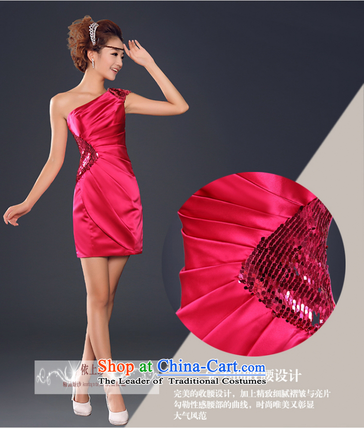 Yong-yeon and 2015 new summer bridesmaid Dress Short, bows to marry the bride shoulder Sau San banquet dress female red L picture, prices, brand platters! The elections are supplied in the national character of distribution, so action, buy now enjoy more preferential! As soon as possible.