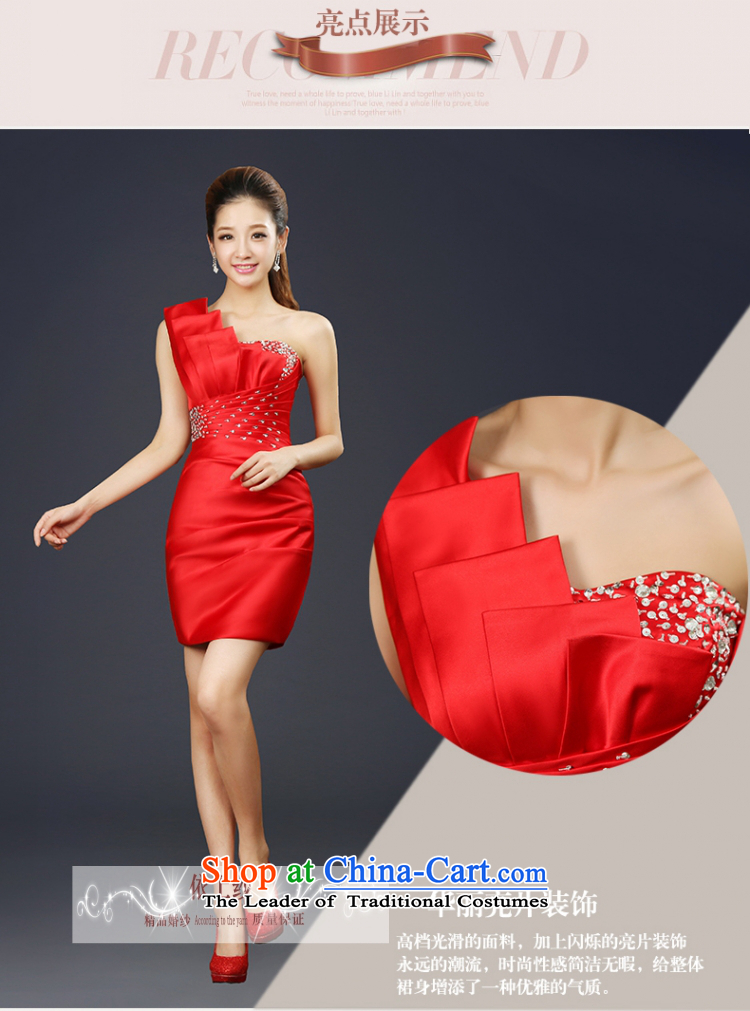 Yong-yeon and bride services 2015 Summer bows New Evening Dress Short of red banquet Sau San dress shoulder bridesmaid to serve short skirts of the red color of the made-to-size is not a replacement for a picture, prices, brand platters! The elections are supplied in the national character of distribution, so action, buy now enjoy more preferential! As soon as possible.