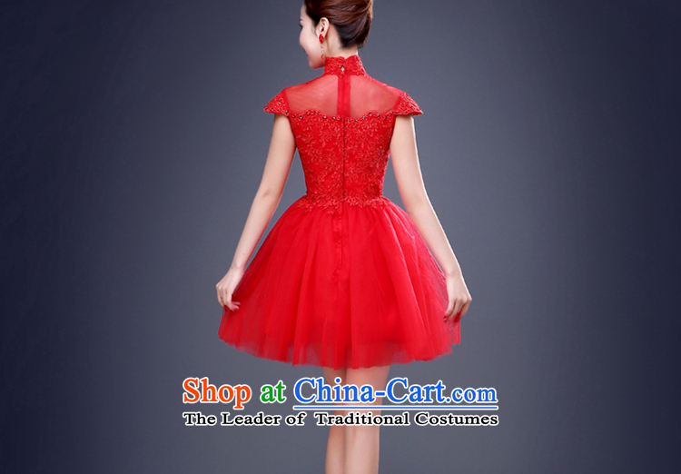 Jie Mija 2015 new wedding dresses Red Dress Short of qipao larger marriages bows Services Mr Ronald short-sleeved short of Suzhou shipment red S picture, prices, brand platters! The elections are supplied in the national character of distribution, so action, buy now enjoy more preferential! As soon as possible.