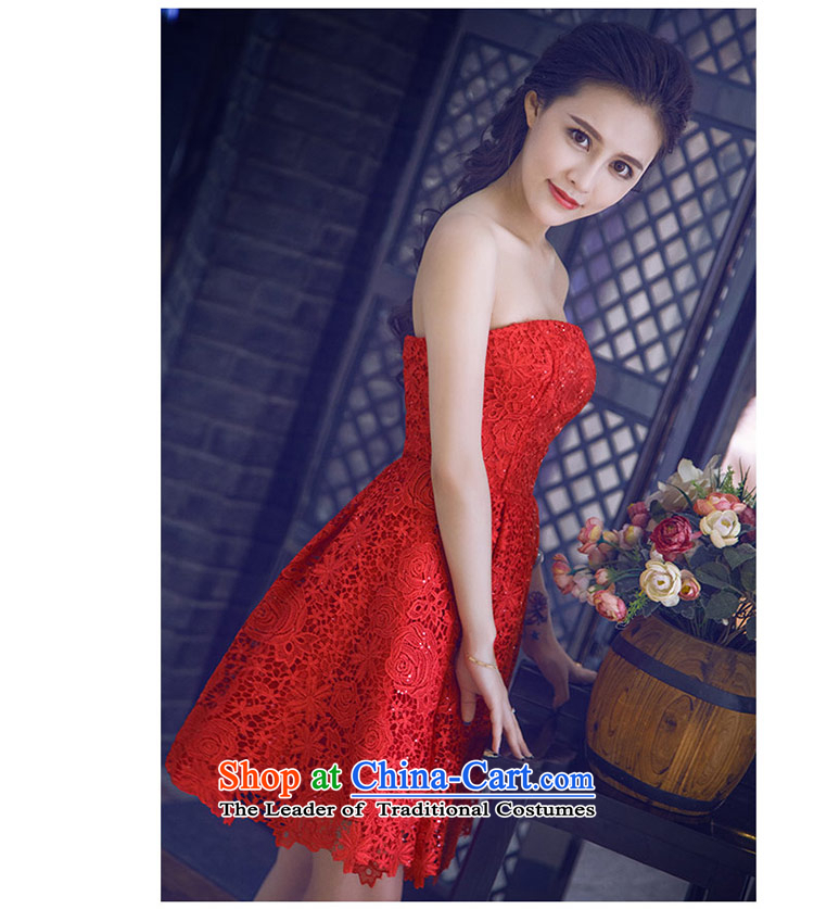 Love of the life of the new 2015 Korean Red and summer chest lace Foutune of graphics and knee Short Thin Bridal Services dinner drink small red dress tailor-made exclusively concept message size pictures, prices, brand platters! The elections are supplied in the national character of distribution, so action, buy now enjoy more preferential! As soon as possible.
