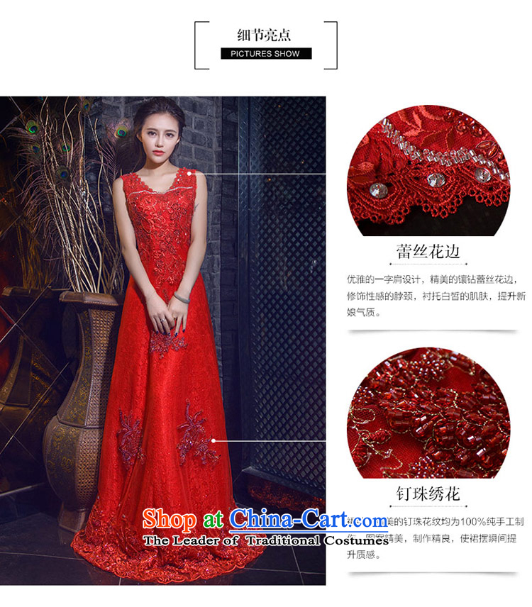 Love of the life of the new 2015 stylish V-Neck Crowsfoot Sau San video thin upscale banqueting evening dresses large red long skirt wedding dress red S picture, prices, brand platters! The elections are supplied in the national character of distribution, so action, buy now enjoy more preferential! As soon as possible.