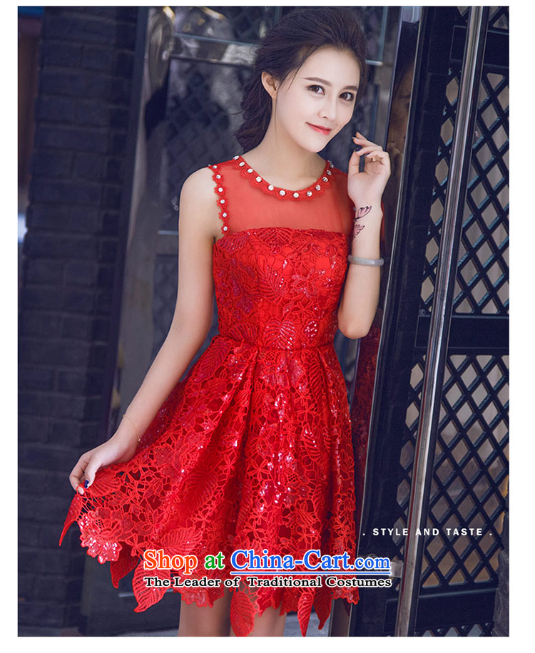 Love of the overcharged new stylish Sweet Word 2015 shoulder anointed chest Korean version of large red lace zipper, bridal dresses and skinny graphics dresses wedding dress a field shoulder XS picture, prices, brand platters! The elections are supplied in the national character of distribution, so action, buy now enjoy more preferential! As soon as possible.
