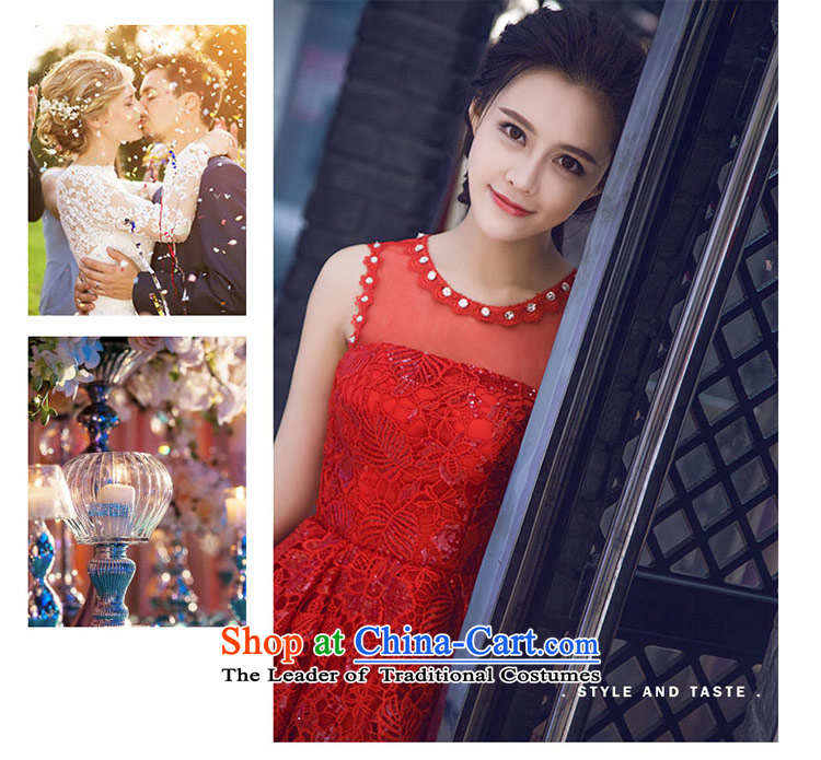 Love of the overcharged new stylish Sweet Word 2015 shoulder anointed chest Korean version of large red lace zipper, bridal dresses and skinny graphics dresses wedding dress a field shoulder XS picture, prices, brand platters! The elections are supplied in the national character of distribution, so action, buy now enjoy more preferential! As soon as possible.