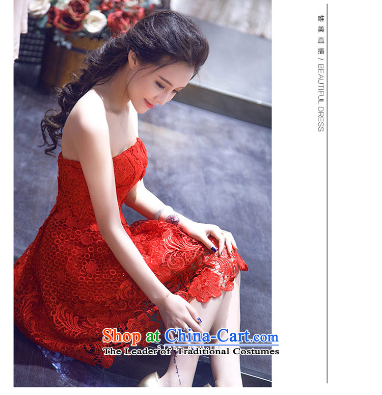 Love of the life of the new 2015 Korean sweet anointed chest lace zip short) and Laptop red bride bows small dining serving dress red XXXL picture, prices, brand platters! The elections are supplied in the national character of distribution, so action, buy now enjoy more preferential! As soon as possible.