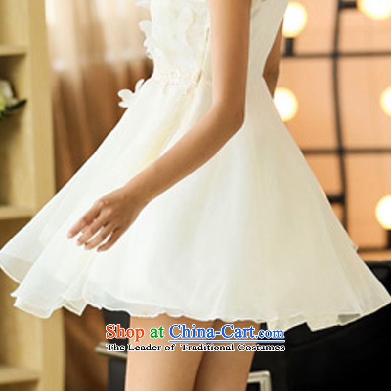 Janer sa  2015 Summer trendy new) won the lace version of dresses bon bon skirt princess skirt sleeveless small dress janer L, White Dress Lisa (YALESHA) , , , shopping on the Internet