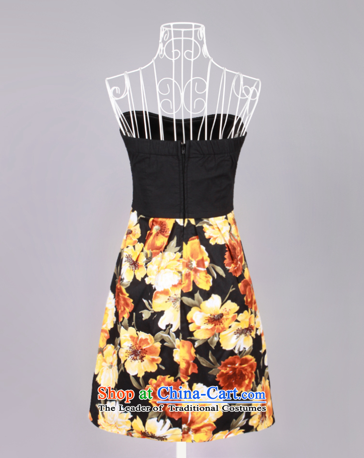 2015 summer vacation in Europe GOSSIP.D casual dress skirt party daily dress wiping the Chest Sau San evening dresses 1019 orange/black L picture, prices, brand platters! The elections are supplied in the national character of distribution, so action, buy now enjoy more preferential! As soon as possible.