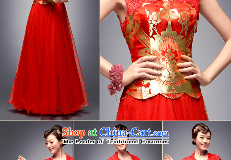 Eason Chan point 2015 New Stylish retro Chinese wedding in summer and autumn replace bows services red Chinese long married women dress skirt red S after payment of approximately 1 week shipment picture, prices, brand platters! The elections are supplied in the national character of distribution, so action, buy now enjoy more preferential! As soon as possible.