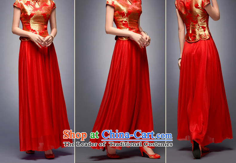 Eason Chan point new 2015 two kits stylish improved-Chinese Antique two kits long gown red S after payment of approximately 1 week shipment picture, prices, brand platters! The elections are supplied in the national character of distribution, so action, buy now enjoy more preferential! As soon as possible.