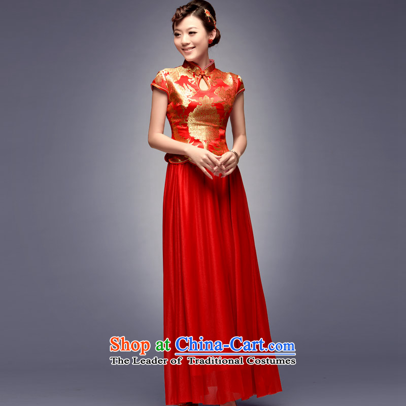 Eason Chan point new 2015 two kits stylish improved-Chinese Antique two kits long gown red S after payment of approximately 1 week shipment, Eason Chan point , , , shopping on the Internet