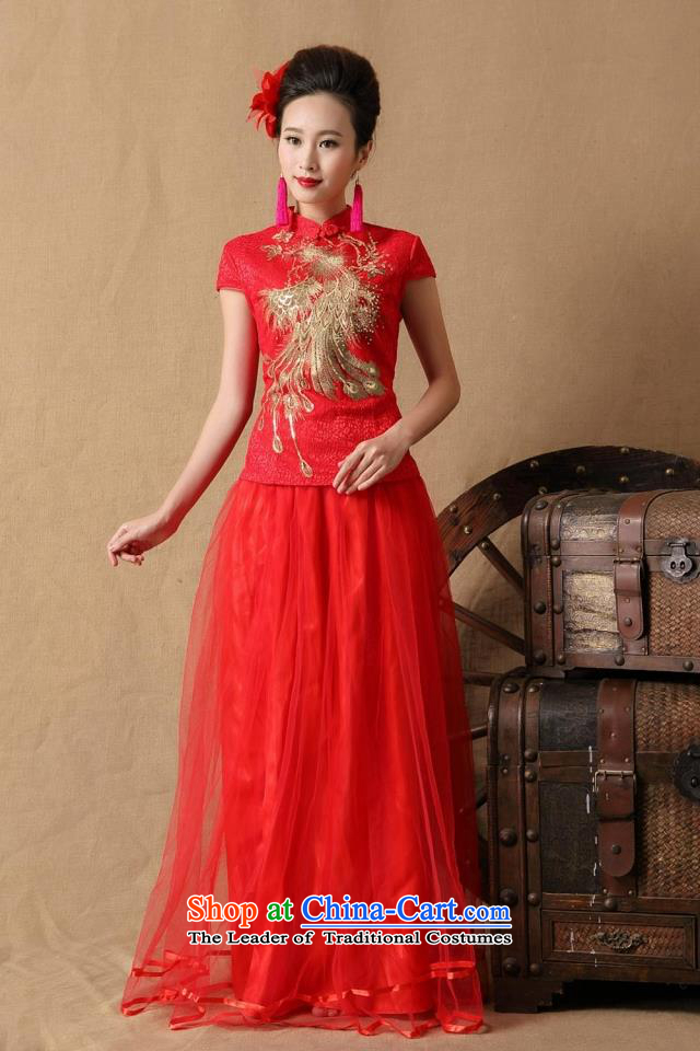 Ya Yun Lin 2015 marriages gift cheongsam dress red long bows evening dresses W2F C2090-6648 RED L picture, prices, brand platters! The elections are supplied in the national character of distribution, so action, buy now enjoy more preferential! As soon as possible.