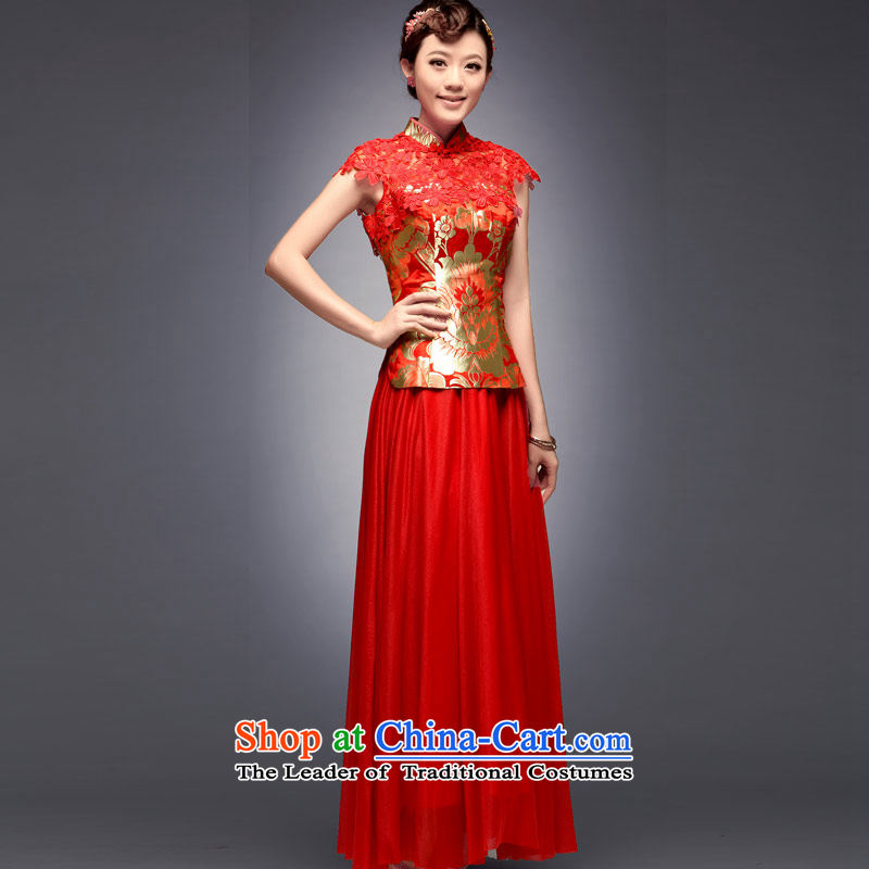 Eason Chan point new summer and fall of 2015, the long-serving small groups of Fengxian long red Chinese Antique wedding dress skirt bows to red after payment of the XL for about a week shipment, Eason Chan point , , , shopping on the Internet