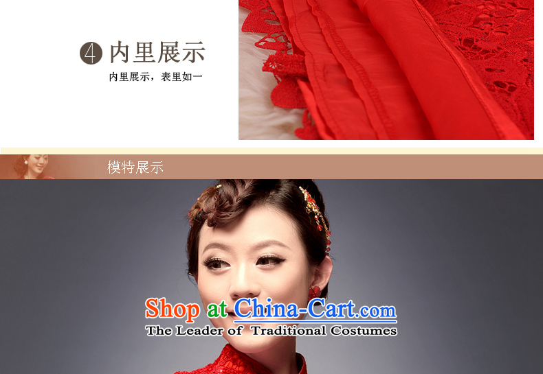 Eason Chan point cheongsam wedding dress 2015 New Chinese Disc detained minimalist short, wedding receptions and noble bows services red Chinese back to the door after payment of the Red L for about a week shipment picture, prices, brand platters! The elections are supplied in the national character of distribution, so action, buy now enjoy more preferential! As soon as possible.