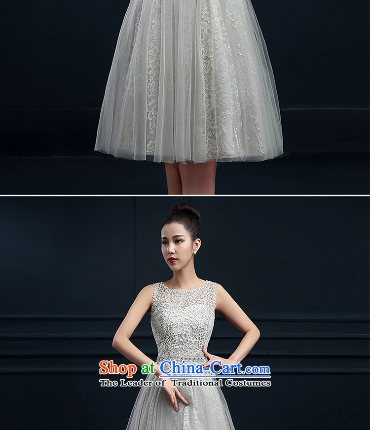 The first white into about gray banquet evening dresses 2015 new summer bridesmaid service, bon bon skirt moderator dress Female dress silver gray XL Photo, prices, brand platters! The elections are supplied in the national character of distribution, so action, buy now enjoy more preferential! As soon as possible.