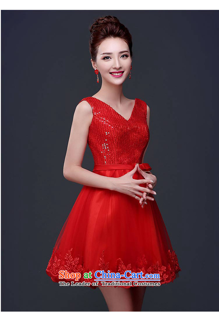 7 Color 7 tone Korean dress the new bride spring and summer 2015 bows service wedding dress red double-shoulder length of service L044 BRIDESMAID RED M picture, prices, brand platters! The elections are supplied in the national character of distribution, so action, buy now enjoy more preferential! As soon as possible.