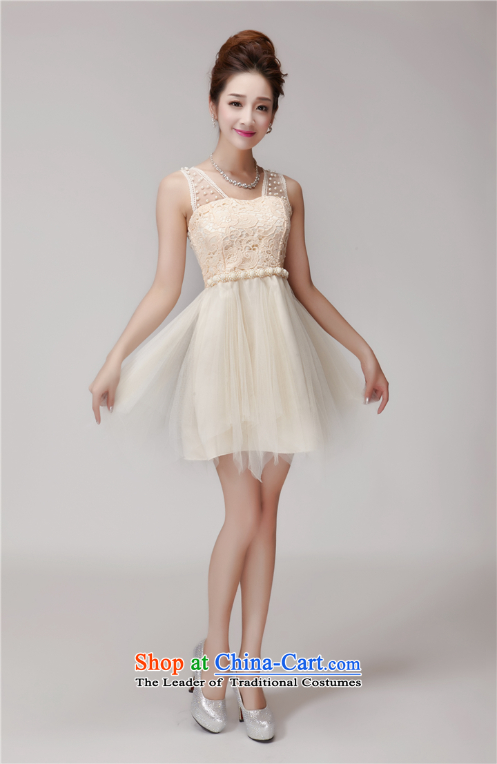 Ying Xin Ren   2015 Summer lace spent manually staple pearl hook princess bon bon skirt elastic waist nets dresses dress 983 white S picture, prices, brand platters! The elections are supplied in the national character of distribution, so action, buy now enjoy more preferential! As soon as possible.