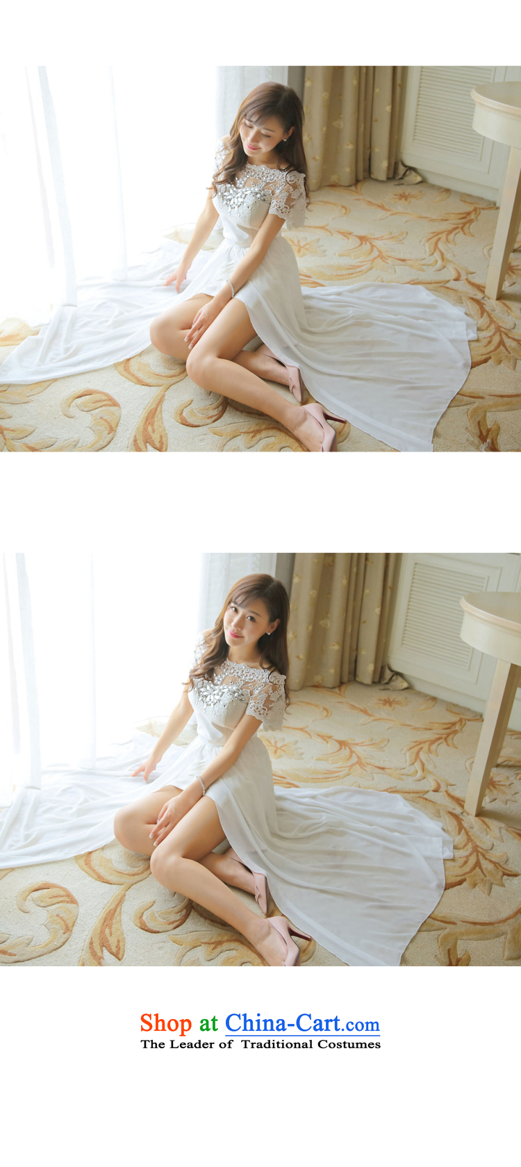 Drill nail pearl diamond dresses Korean short of aristocratic dress skirt long skirt 3226 White S picture, prices, brand platters! The elections are supplied in the national character of distribution, so action, buy now enjoy more preferential! As soon as possible.