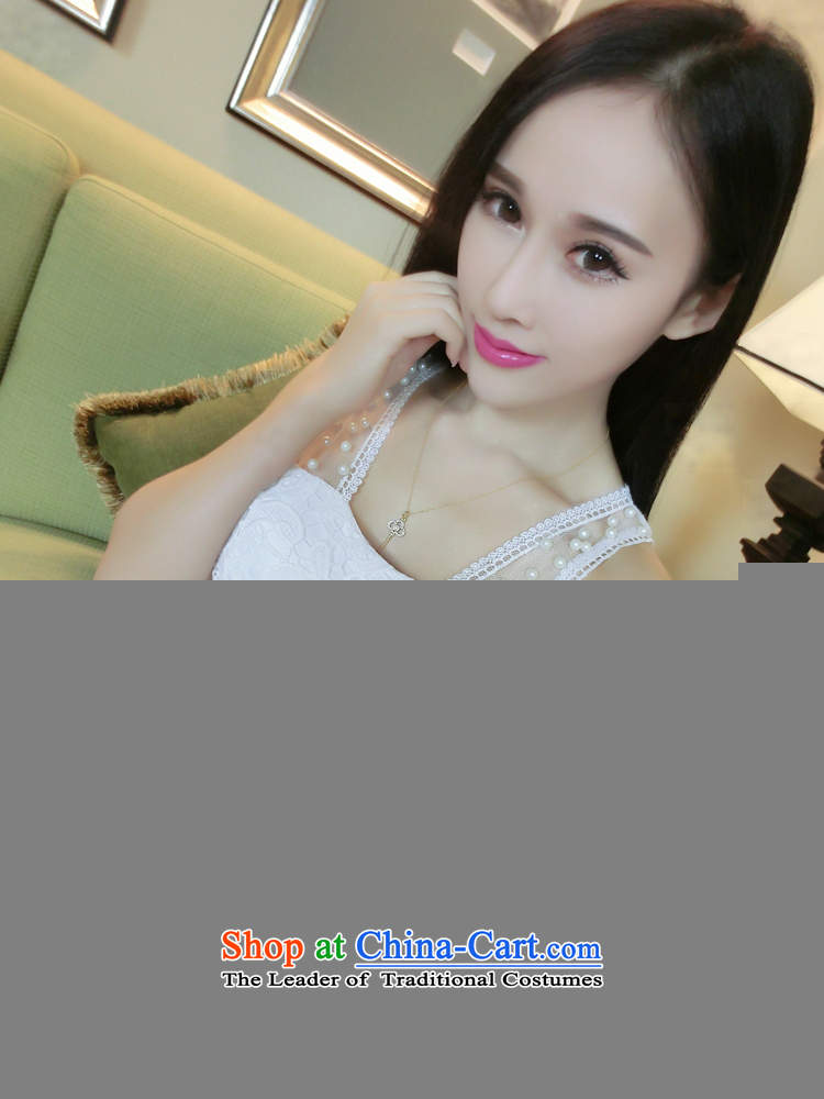 He Elsie Summer 2015 new sweet Princess Pearl set lace fan gauze stitching sexy nightclubs dresses dress code pictures are white, prices, brand platters! The elections are supplied in the national character of distribution, so action, buy now enjoy more preferential! As soon as possible.
